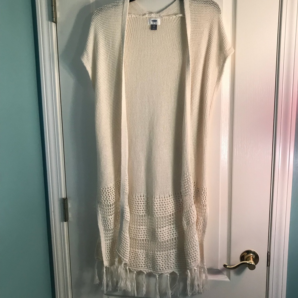 Sleeveless Sweater Cardigan